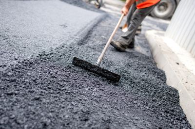 Asphalt Cutting in Progress